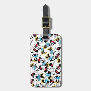 Classic Minnie Mouse 4 2 Luggage Tag by MickeyAndFriends at Zazzle