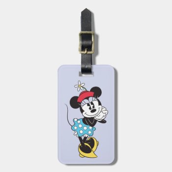 Classic Minnie Mouse 4 Luggage Tag by MickeyAndFriends at Zazzle