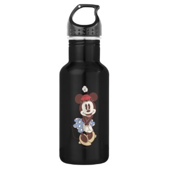 Classic Minnie Mouse 7 Stainless Steel Water Bottle by MickeyAndFriends at Zazzle