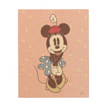 Classic Minnie Mouse 7 Wood Wall Decor by MickeyAndFriends at Zazzle