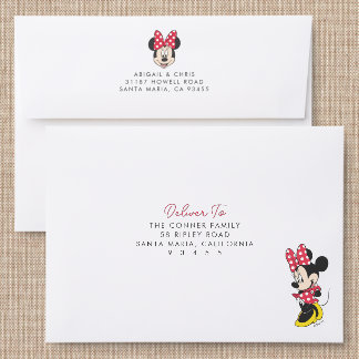 Classic Minnie Mouse Addressed Envelopes