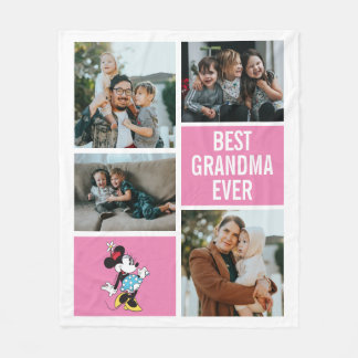 Classic Minnie Mouse | Best Grandma Ever Fleece Blanket