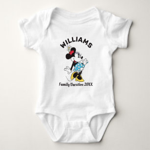 Classic Minnie Mouse Family Vacation Baby Bodysuit