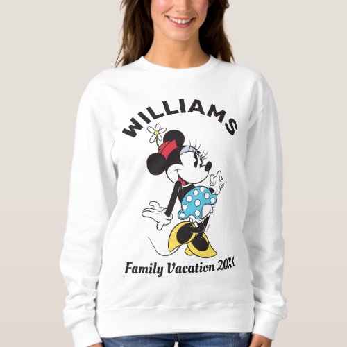 Classic Minnie Mouse  Family Vacation Sweatshirt