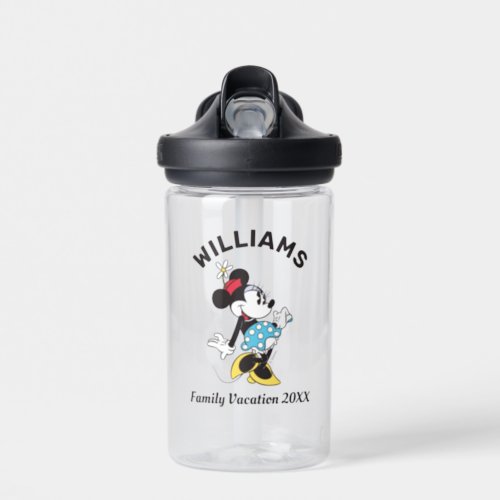 Classic Minnie Mouse  Family Vacation Water Bottle