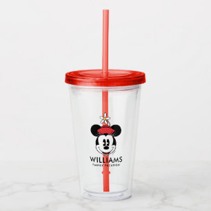Classic Minnie Mouse   Family Vacation & Year Acrylic Tumbler