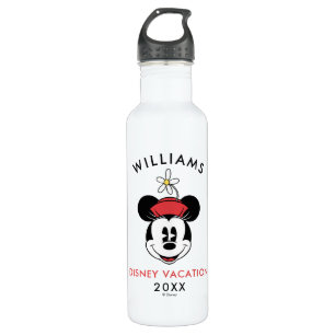 Classic Minnie Mouse   Family Vacation & Year Stainless Steel Water Bottle