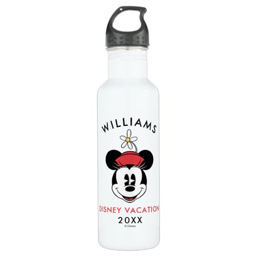 Classic Minnie Mouse  Family Vacation  Year Stainless Steel Water Bottle