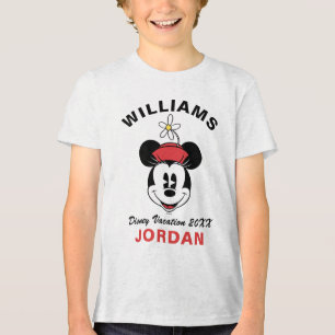 Classic Minnie Mouse Family Vacation & Year Tri-Blend Shirt