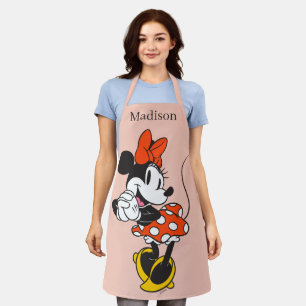 Classic Minnie Mouse Hands Clasped Pose Apron