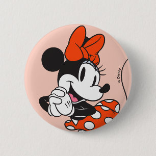 Classic Minnie Mouse Hands Clasped Pose Button