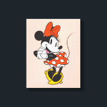 Classic Minnie Mouse Hands Clasped Pose Canvas Print<br><div class="desc">Timeless, playful, and full of Disney charm, this classic Minnie Mouse artwork showcases her iconic polka dot skirt, signature bow, and cheerful pose that fans know and love. With bold colors and a clean, character-forward design, this artwork captures Minnie’s joyful personality and everlasting style. Perfect for customizable Zazzle products like...</div>