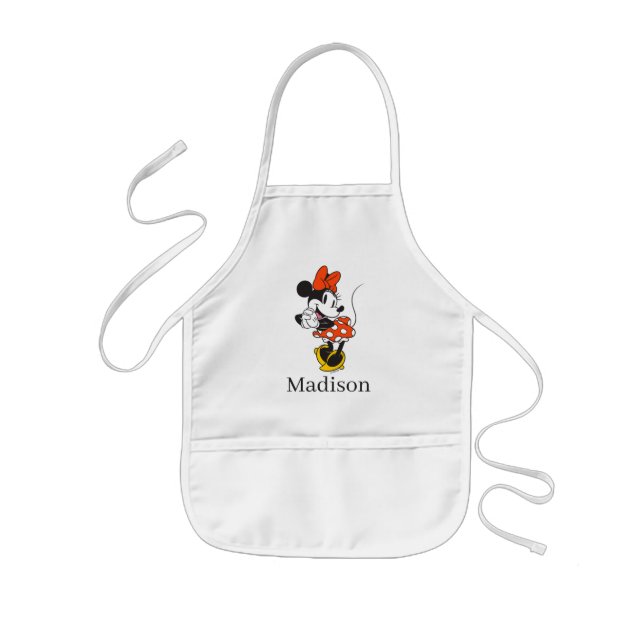 Classic Minnie Mouse Hands Clasped Pose Kids' Apron (Front)