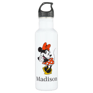 Classic Minnie Mouse Hands Clasped Pose Stainless Steel Water Bottle