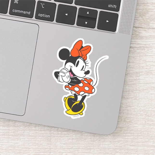 Classic Minnie Mouse Hands Clasped Pose Sticker (Detail)