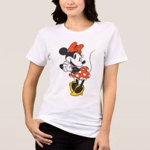 Classic Minnie Mouse Hands Clasped Pose Tri-Blend Shirt