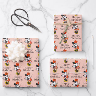 Classic Minnie Mouse Hands Clasped Pose Wrapping Paper Sheets