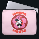 Classic Minnie Mouse Retro Badge Laptop Sleeve<br><div class="desc">This cheerful Minnie Mouse artwork features a bold circular badge design with playful lettering and Minnie’s iconic pose front and center. With vibrant pinks, warm reds, and timeless cartoon charm, this design feels fun, nostalgic, and full of Disney personality. Perfect for customizable Zazzle products like t-shirts, tote bags, stickers, and...</div>