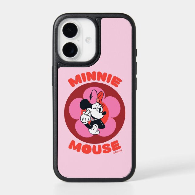 Classic Minnie Mouse Retro Badge Otterbox iPhone Case (Back)
