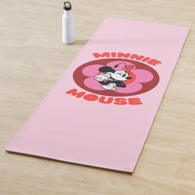 Classic Minnie Mouse Retro Badge Yoga Mat (In Situ)