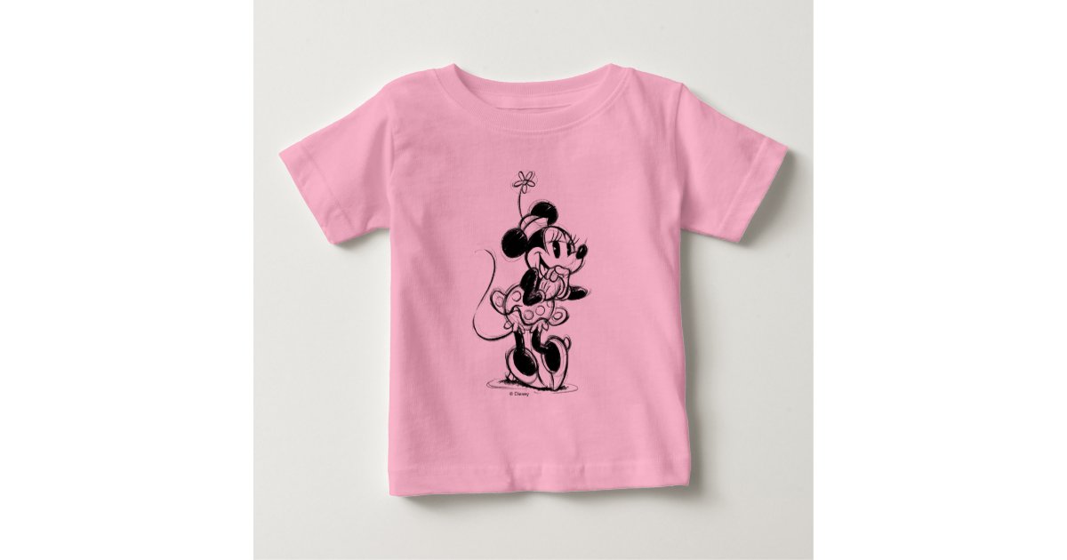 baby minnie mouse outline