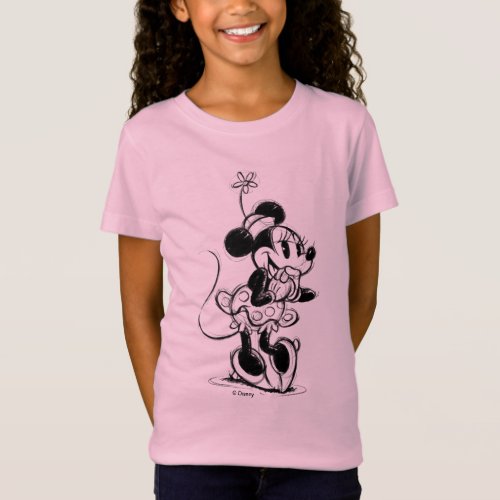 Classic Minnie Mouse Sketch T_Shirt