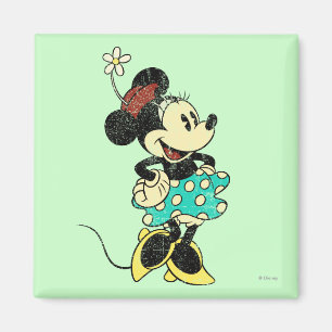Classic Minnie Mouse Vintage Distressed Magnet
