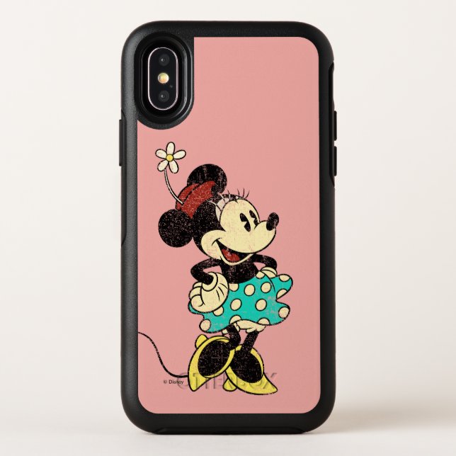Classic Minnie Mouse Vintage Distressed Otterbox iPhone Case (Back)