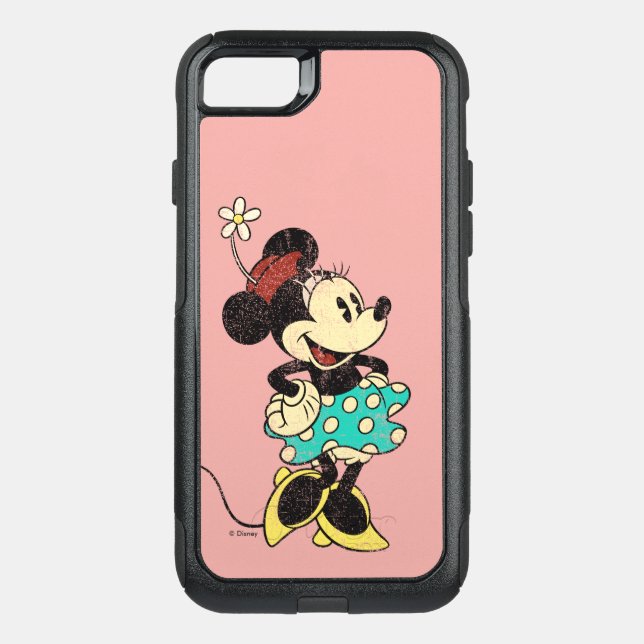 Classic Minnie Mouse Vintage Distressed Otterbox iPhone Case (Back)