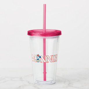 Classic Minnie Name Banner Acrylic Tumbler