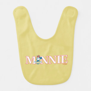Classic Minnie Name Banner Baby Bib