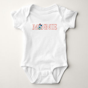 Classic Minnie Name Banner Baby Bodysuit