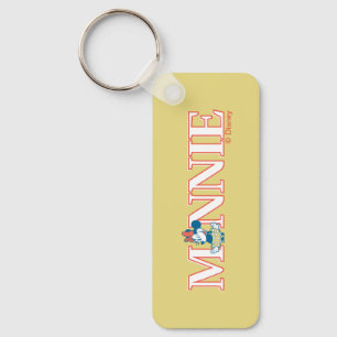 Classic Minnie Name Banner Keychain