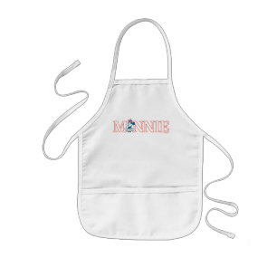 Classic Minnie Name Banner Kids' Apron