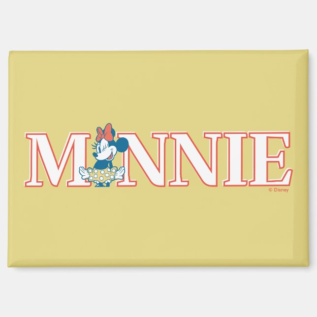Classic Minnie Name Banner Magnet (Front)