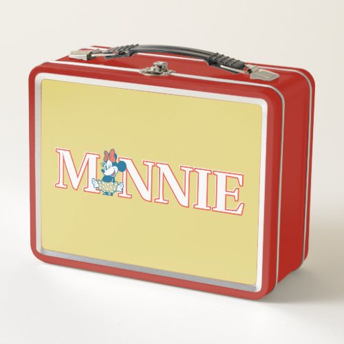 Classic Minnie Name Banner Metal Lunch Box
