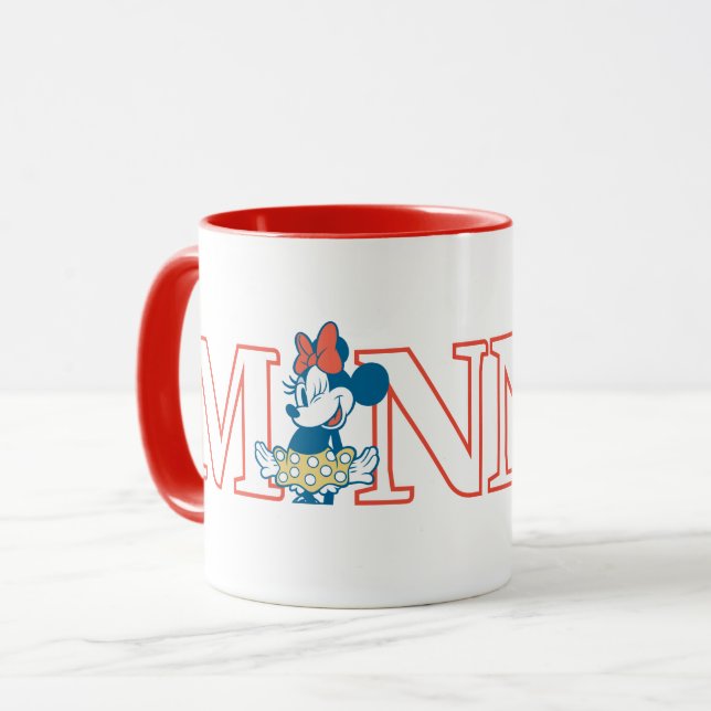 Classic Minnie Name Banner Mug (Front Left)