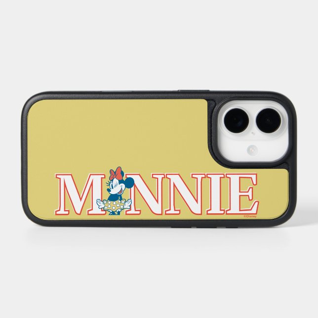 Classic Minnie Name Banner Otterbox iPhone Case (Back Horizontal)