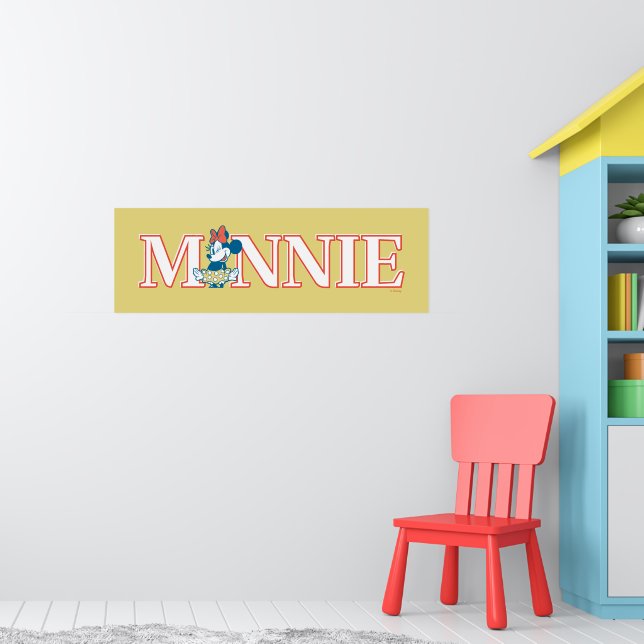 Classic Minnie Name Banner Poster (Nursery 1)