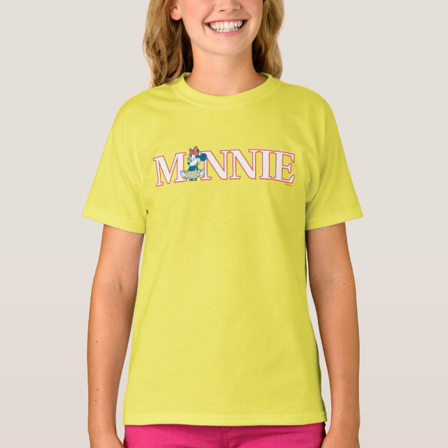 Classic Minnie Name Banner T-Shirt (Front)
