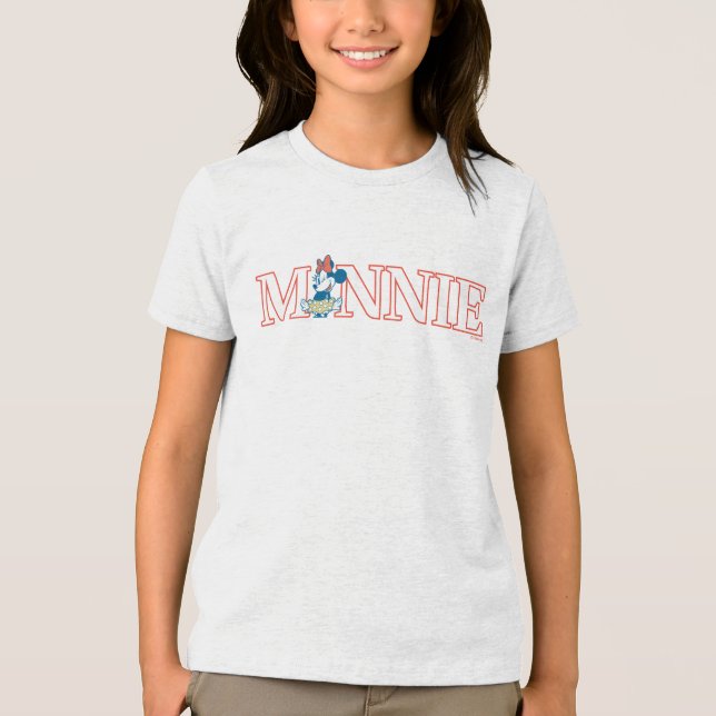 Classic Minnie Name Banner Tri-Blend Shirt (Front)