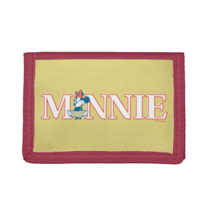 Classic Minnie Name Banner Trifold Wallet