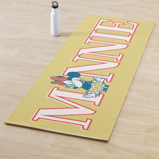 Classic Minnie Name Banner Yoga Mat (In Situ)