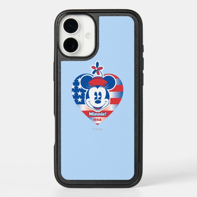 Classic Minnie | Patriotic Otterbox iPhone Case (Back)