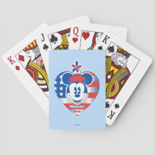 Classic Minnie   Patriotic Playing Cards