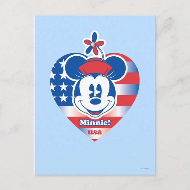 Classic Minnie | Patriotic Postcard (Front)