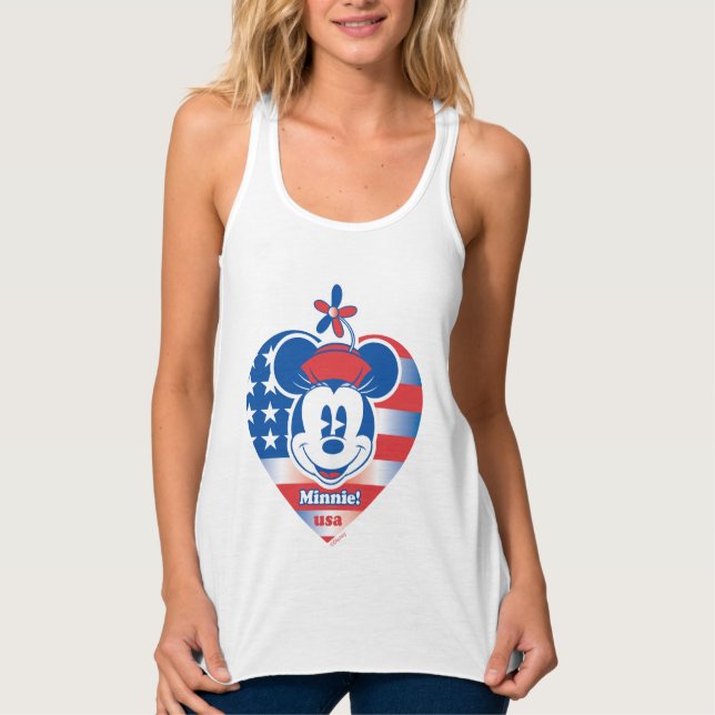Classic Minnie | Patriotic Tank Top (Front)