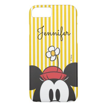 Classic Minnie | Peek-a-boo | Your Name Iphone 8/7 Case by MickeyAndFriends at Zazzle