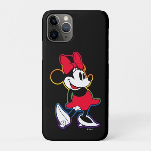 Classic Minnie Rainbow Outline iPhone 11 Pro Case