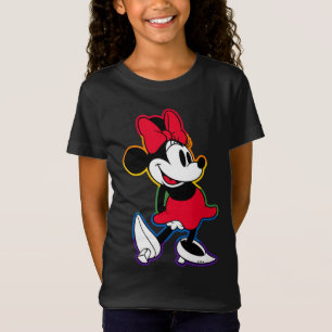 Classic Minnie Rainbow Outline T-Shirt